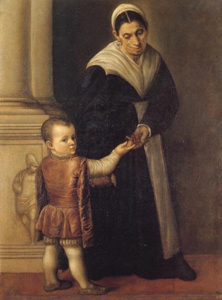Marescalca, Pietro Child with Nurse oil painting image